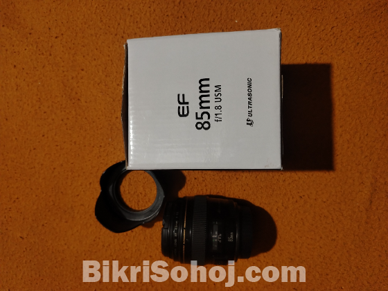 Canon EF 85mm f/1.8 USM EF Mount DSLR Camera Lens